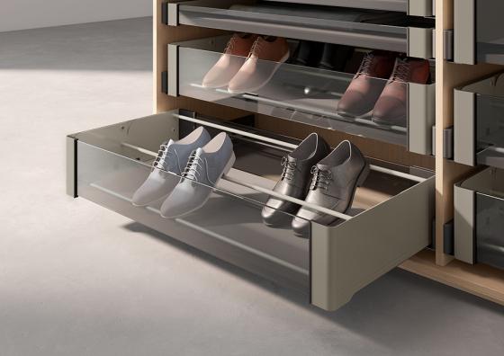 KES Conero cipőtartó állvány betét 762mm, Champagne gold
