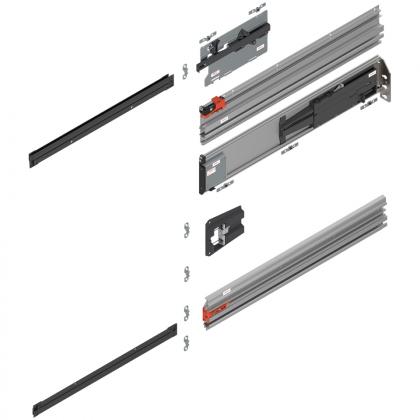 BLUM 801P800E.R3 Revego Uno vezetősín zsebhez, 800 mm, jobb