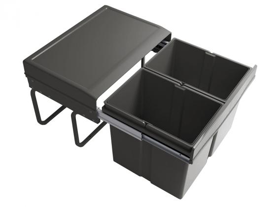 GOLLINUCCI Sorter Linea 296 500mm 2x15l antracit