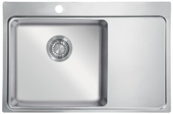 StrongSinks S3 Mosogató Nida 787, 787x 520 mm rozsdamentes acél, jobbos csepegt.