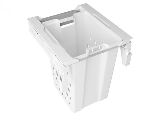 GOLLINUCCI Výsuvný koš na prádlo Linea 560 500mm bez výsuvů bílá
