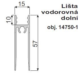 IC-alsó takaró profil EU 10mm 2m pezsgő