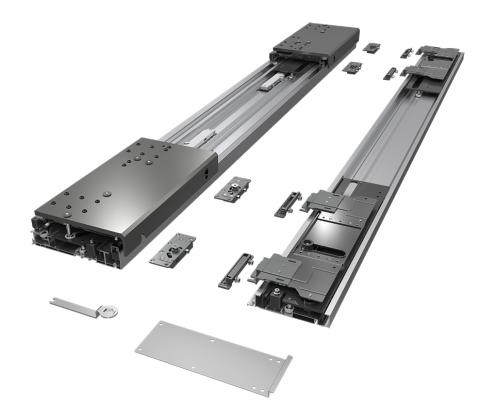 StrongLine Dornio sínen futó tolóajtókhoz, 2 szárny, 2050 mm, 80 kg, profilokkal StrongLine Dornio sínen futó tolóajtókhoz, 2 szárny, 2050 mm, 80 kg, profilokkal