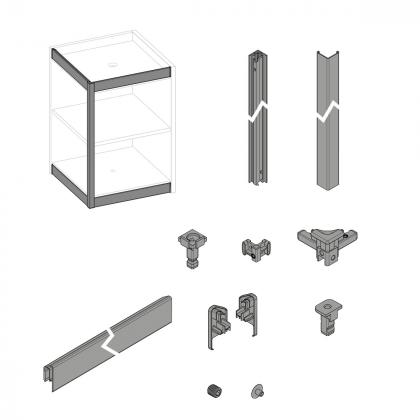 HETTICH 9360943 FurnSpin Cadro komplet sada černá