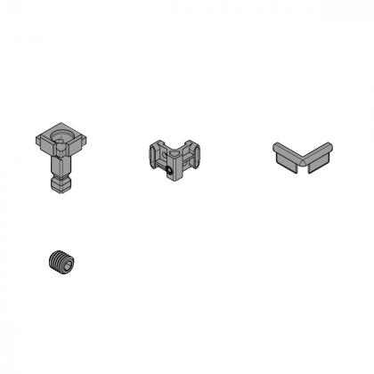 HETTICH 9360736 FurnSpin Cadro hybrid vertikální bez profilů sada bílá