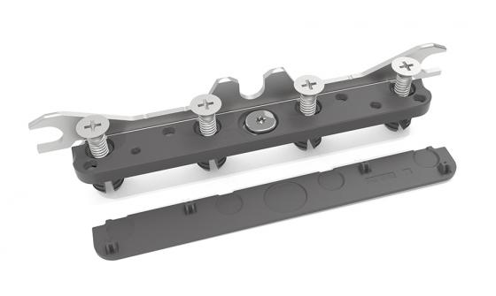 KES 272444 FREEslim Flap front rögzítő tipli fekete