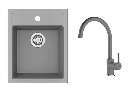 FRANKE Szett T121SZ SID 610-40 szürke + FC 6018.084