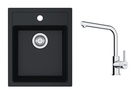 FRANKE Szett T113F SID 610-40 fekete + FS 3230.031