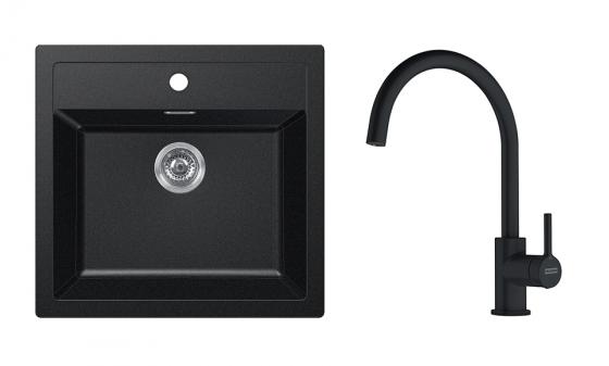 FRANKE Szett T122F SID 610 fekete + FC 6018.901