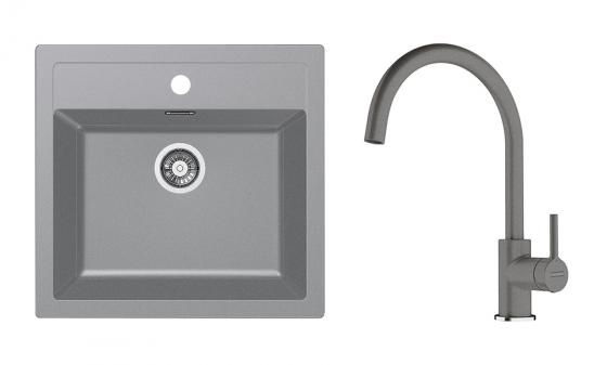 FRANKE Szett T122SZ SID 610 szürke + FC 6018.084