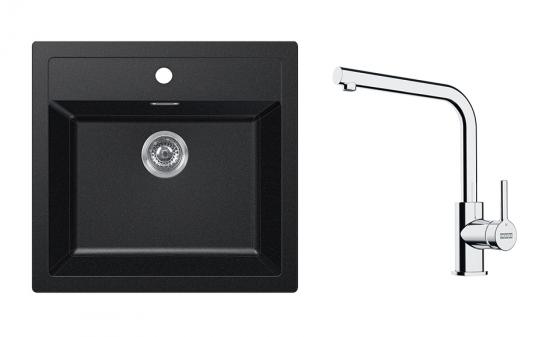 FRANKE Szett T114F SID 610 fekete + FS 3230.031