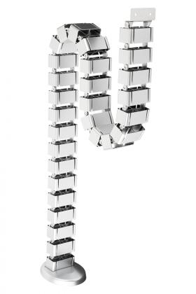 STRONG Vertikális kábelvezetés flexi 1260 mm ezüst