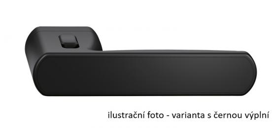 TWIN Klika Allegra 1618 FAST LOCK/CM, pravá klika (černá výplň)