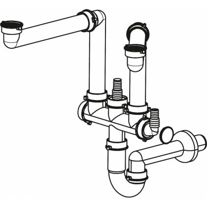 FRANKE Příslušenství 112.0624.484 F3L odtokové spojení pro úsporu místa NEW