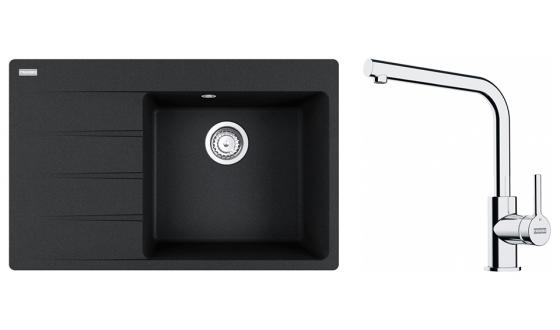 FRANKE Szett G250O CNG 611-78 TL/7 onyx + FS 3230.031