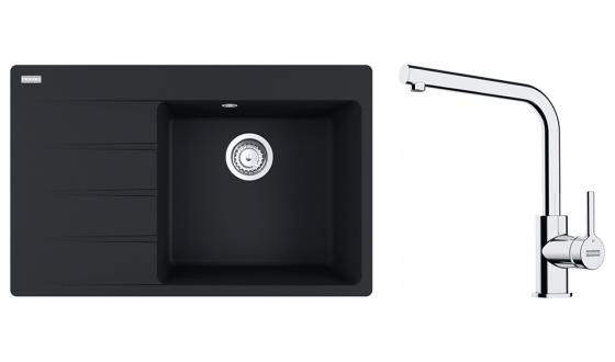 FRANKE Szett G250FM CNG 611-78 TL/7 fekete matt + FS 3230.031