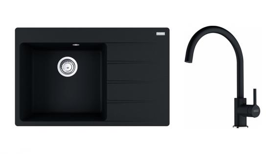 FRANKE Szett G272O CNG 611-78 TL/2 onyx + FC 6018.071