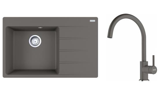 FRANKE Szett G272SZK CNG 611-78 TL/2 szürke kő + FC 6018.084