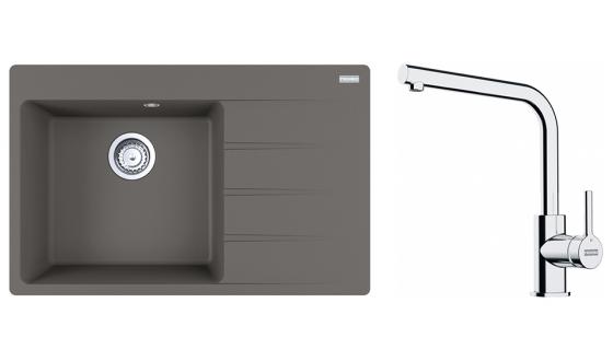 FRANKE Szett G251SZK CNG 611-78 TL/2 szürke kő + FS 3230.031