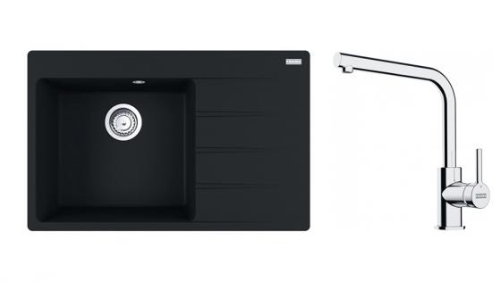 FRANKE Szett G251FM CNG 611-78 TL/2 fekete matt + FS 3230.031