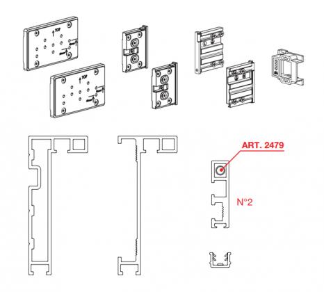 TERNO Fine kompletní sada profilů pro vnitřní dveře 1400x2700mm,28mm,stříbrná