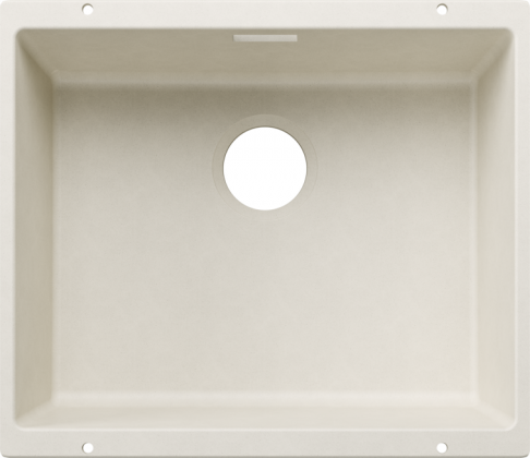 BLANCO 527796 Mosogató SUBLINE 500-U fehér soft lefolyószett nélkül Silgranit