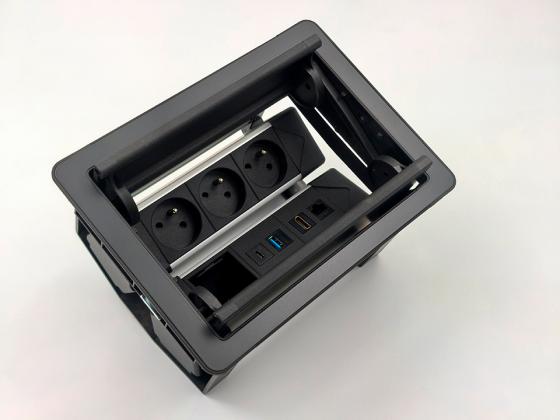 StrongPower elektromos dugaljzat Wings Premium S 5, francia, fekete