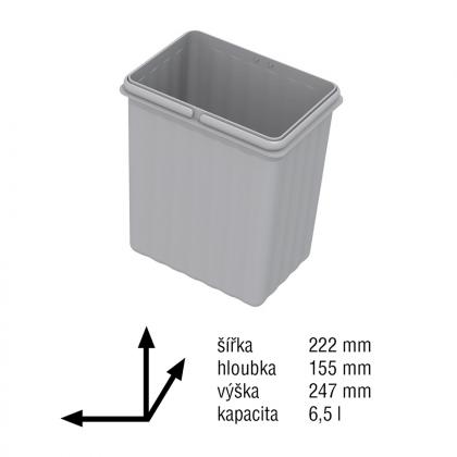 GOLLINUCCI pót kosár Sistema 900-hoz, 6,5 l