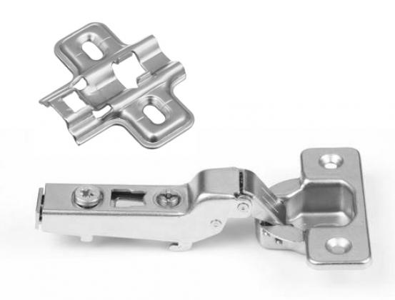 K-StrongHinges S5 pánt klip félig ráütődő , csillapítás nélkül, 110°, alátét csa