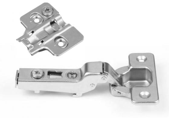 K-StrongHinges S5 pánt  klip félig ráütődő, 110°-os csillapítással, alátét csava