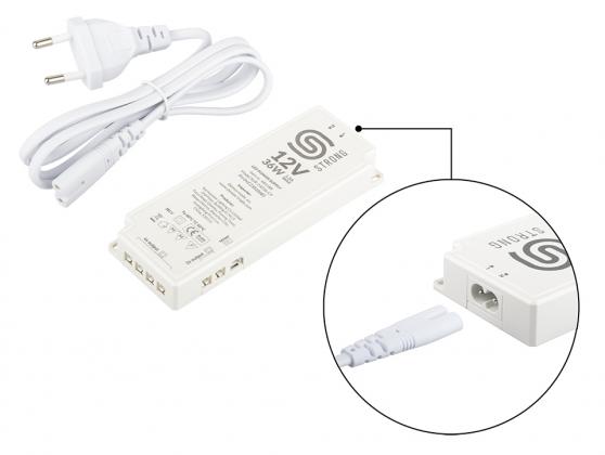 StrongLumio tápegység 12V - 36W (6x mini csatlakozó + 1x 3PIN csatlakozó)