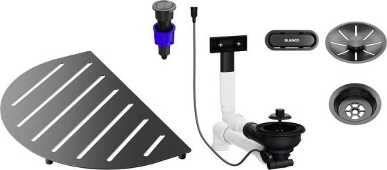 BLANCO 527996 Oovalon Components mosogató kiegészítők – Satin Dark Steel