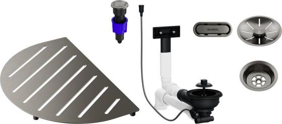 BLANCO 527997 Oovalon Components mosogató kiegészítők – Satin Platinum