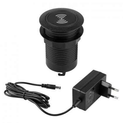 StrongPower PowerUp töltő USB A+C + vezeték nélküli töltés, fekete