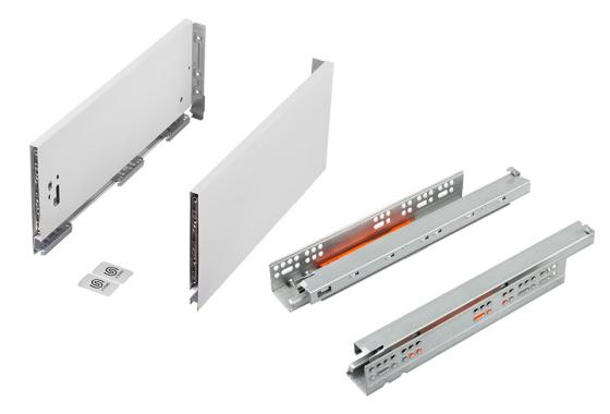 K-StrongMax 18 PUSH fiókvasalat H185/450mm, fehér