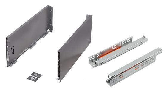 K-StrongMax 16 PUSH fiókvasalat H249/450mm, szürke