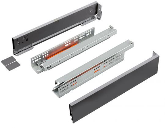 K-StrongMax 16 PUSH fiókvasalat H89/500mm, szürke