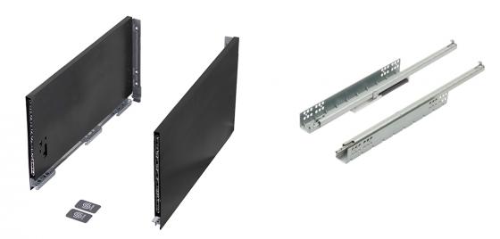 K-StrongMax Uni 18 fiókvasalat H249/500mm, fekete