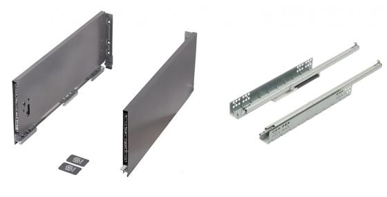 K-StrongMax Uni 16 fiókvasalat H249/500mm, szürke