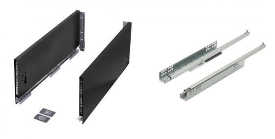 K-StrongMax Uni 18 fiókvasalat H185/500mm, fekete