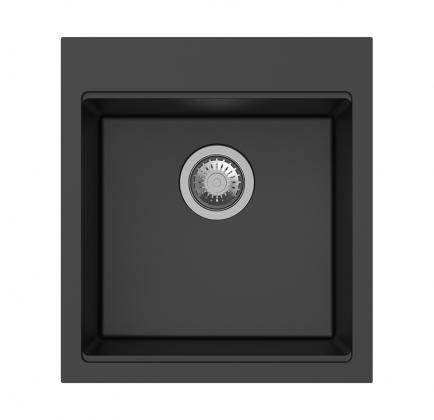 StrongSinks S3 Mosogató gránit Ipel 460x510mm csepegtető nélkül fekete