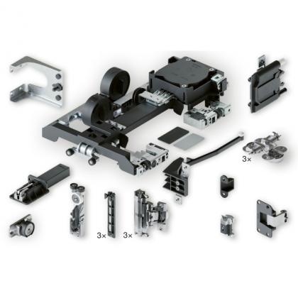 HAWA 53438 Hawa Folding Concepta III 20 v2 Push sada, 1200 - 2200mm, levá