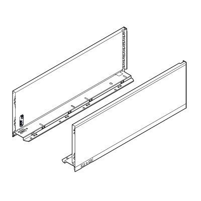 BLUM 770C6502S oldalfal Legrabox C 650mm fekete