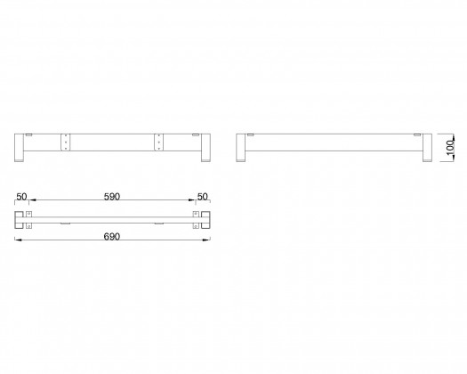 MILADESIGN lábazat alacsony Mobilar M6307-K fehér MILADESIGN lábazat alacsony Mobilar M6307-K fehér