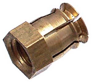 Beütő tipli BU12-M6x12mm sárgaréz