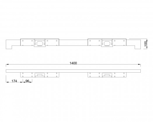 MILADESIGN lábazat alacsony Quark Q7214-K fehér