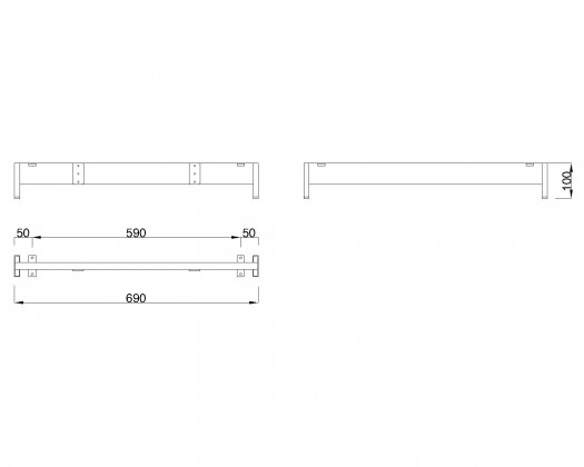 MILADESIGN lábazat alacsony Mobilar M6207-K antra MILADESIGN lábazat alacsony Mobilar M6207-K antra