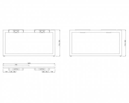 MILADESIGN lábazat Quark Q7214-Z antracit MILADESIGN lábazat Quark Q7214-Z antracit