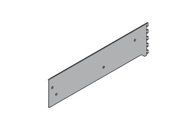 VERTIKO szekrénytartó 450x96 szürke