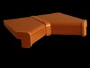 PAR-krytka PVC k DTD parapetům OBOUSTR. Dub Aspen (3102) 600mm